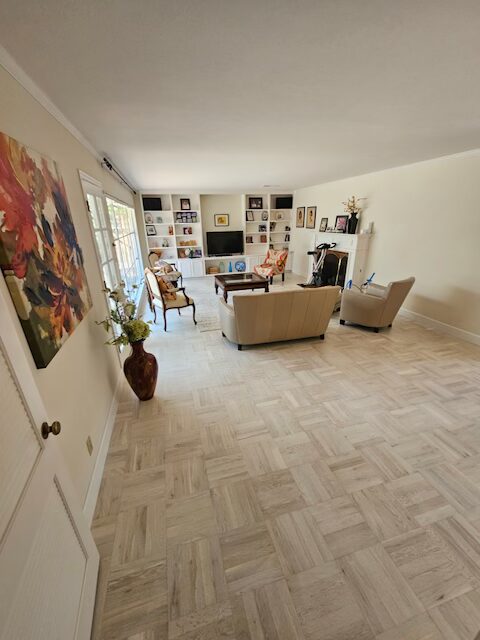 Whitewash Parquet Refinish